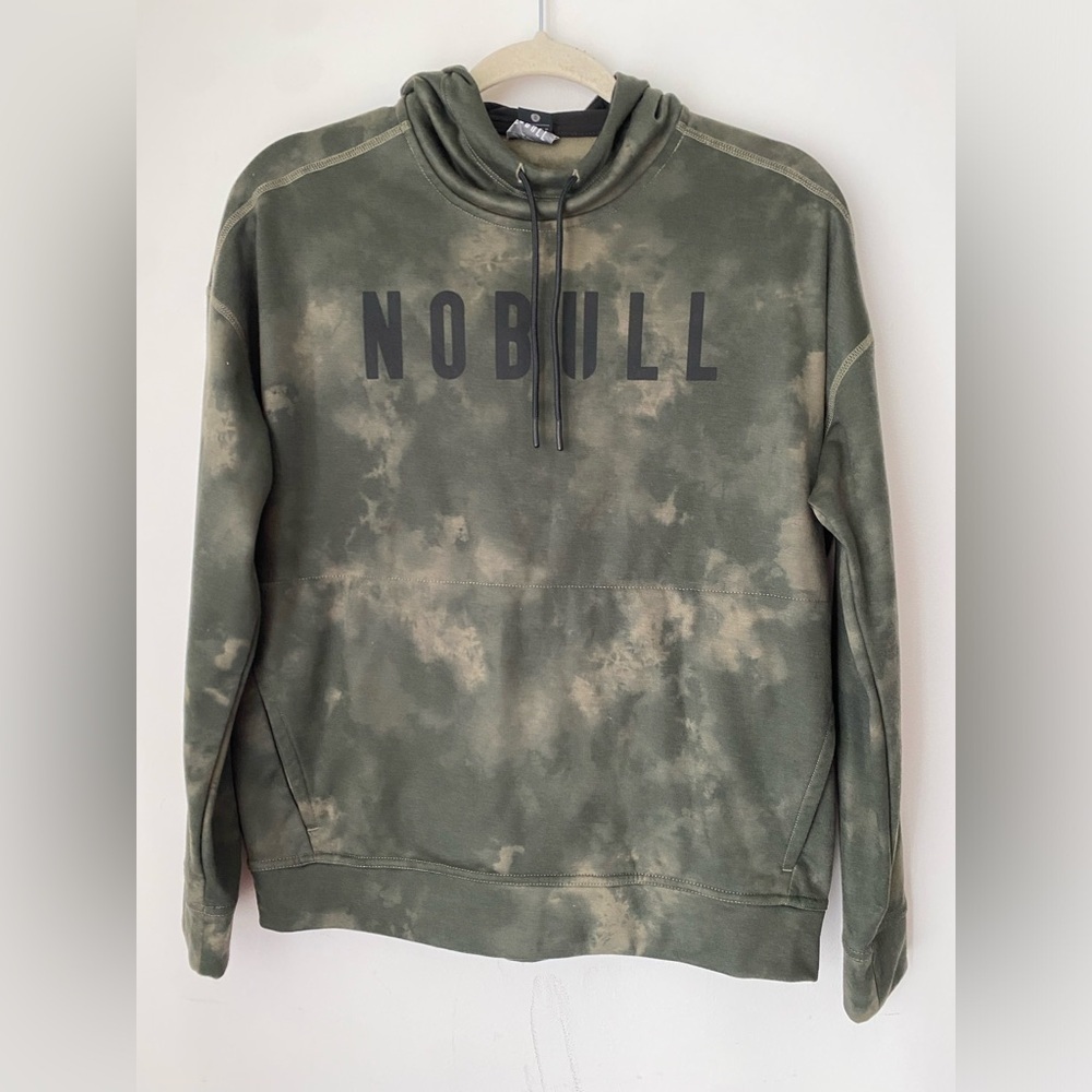 NOBULL Sweatshirt Women’s Small Green Camo Pullover Hoodie Jacket